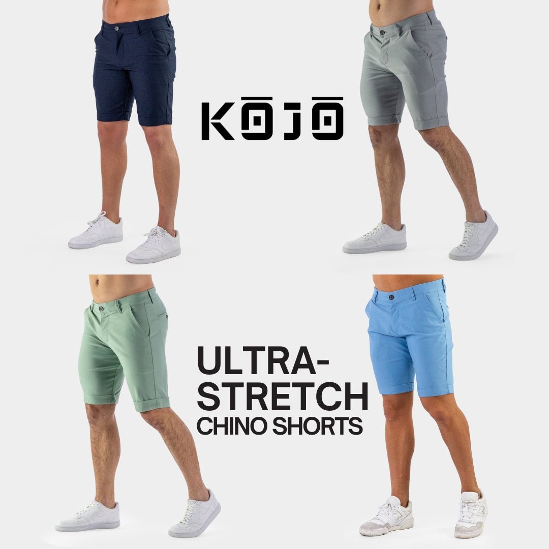 Mens Stretch Dress Shorts | Kojo Fit