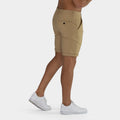 Slim Fit Beige Chino Shorts | Kojo Fit