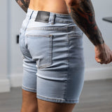 Ultra Stretch 7" Denim Shorts - Arctic Blue