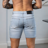 Ultra Stretch 7" Denim Shorts - Arctic Blue