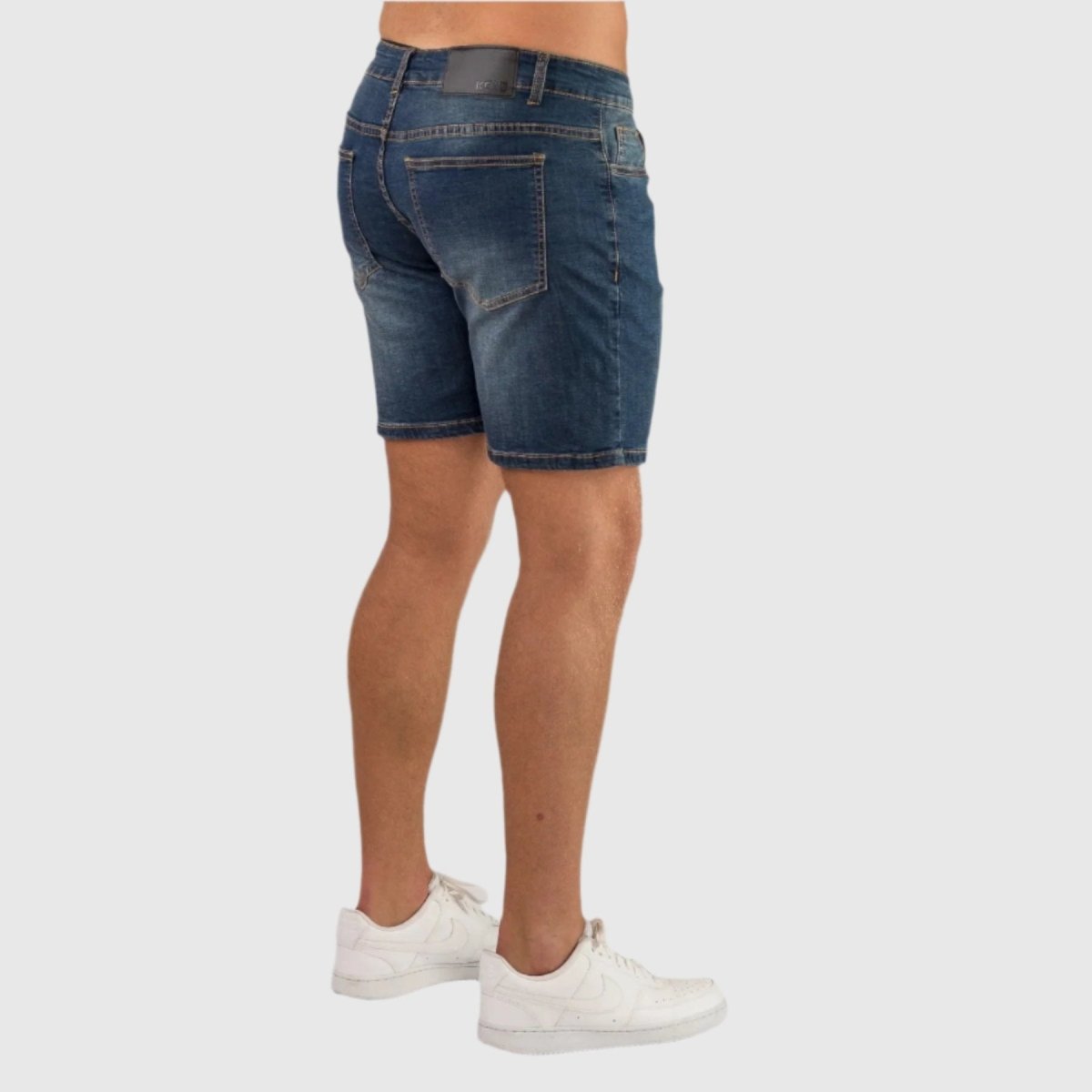 Stretchable Mens Blue Denim Casual Shorts