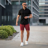 Ultra-Stretch 9” Chino Shorts - Burgundy