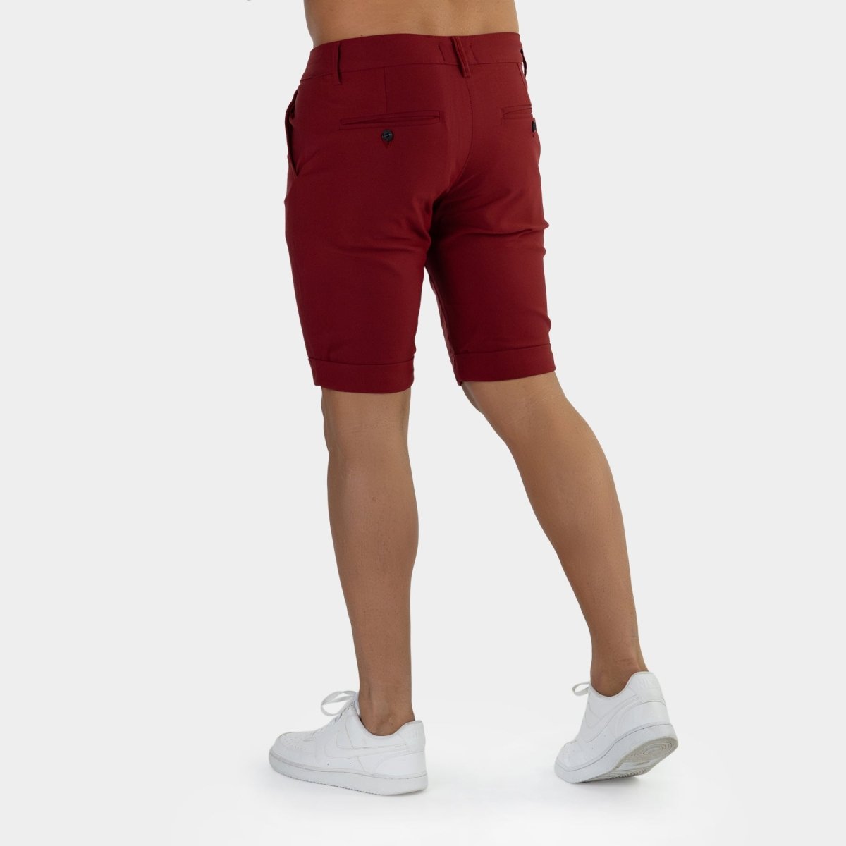 Burgundy Shorts Formal | Kojo Fit