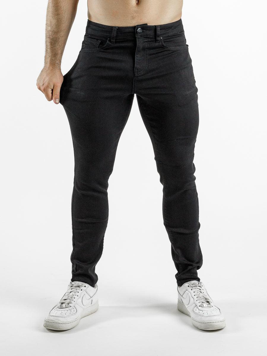 Mens Skinny Fit Jeans in black | Best Stretch Skinny Jeans | Kojo ...